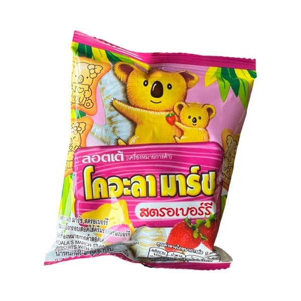 Pechene Lotte Koala Marsh s klubnichnym kremom 19,5g