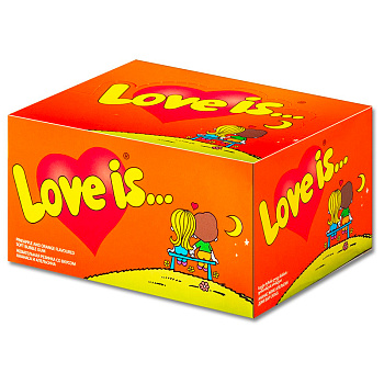 Жевательная резинка Love is ананас и апельсин 4,2г