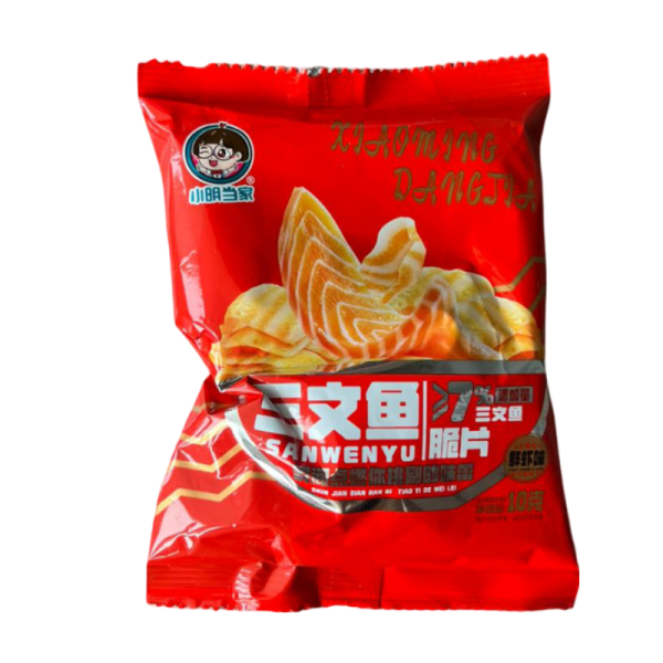 Chipsy Dangjia so vkusom krevetki i lososya 10g