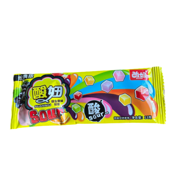 Zhevatelnaya konfeta Suanhiu fruktovyy miks 13g