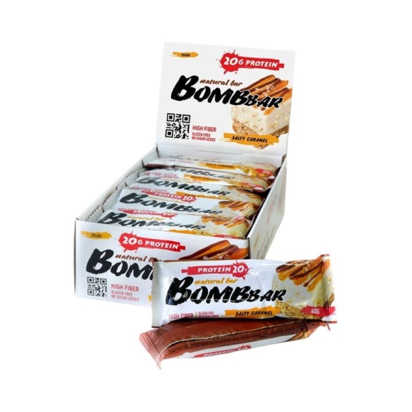 Batonchik Bombbar so vkusom Solenaya karamel 60g