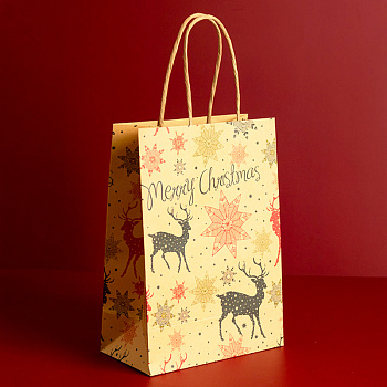 Пакет подарочный Yokee Merry Christmas 21*15см