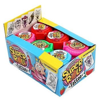 Жевательная резинка Канди Клаб Super Roll Tattoo 12г