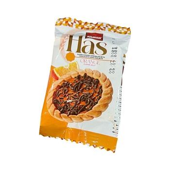 Печенье Has с желе со вкусом апельсина с шоколадной крошкой 17г