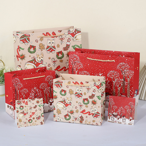 Paket podarochnyy Snax Merry Christmas 30x25x11.5