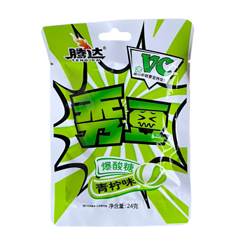 Конфеты карамель Tengda VC суперкислые 24г