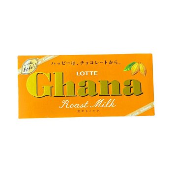 Шоколад LOTTE Ghana топлёное молоко 50г