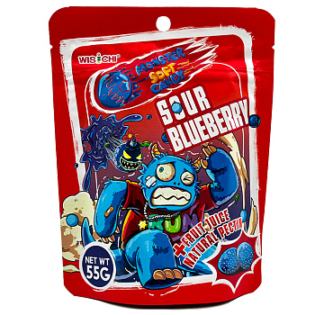 Мармелад Wisichi Monster Черникус 55г