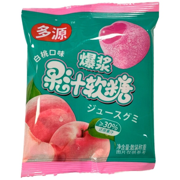 Marmelad Multisourse c nachinkoy Belyy persik 22g