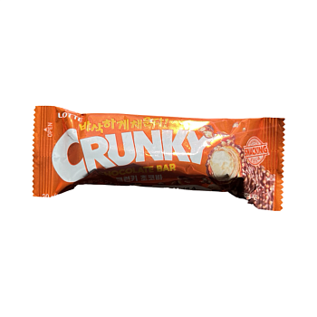 Шоколоданый батончик Lotte Crunky Chocolate Bar хрустящий 30г