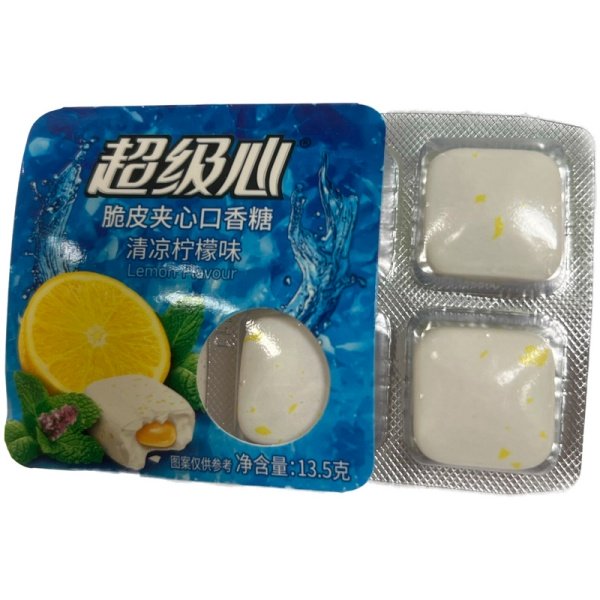 Zhevatelnaya rezinka Super Heart Prokhladnyy Limon 13,5g