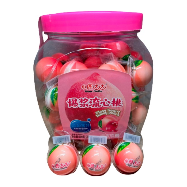 Marmelad Deer DaDa s zhidkoy nachinkoy persik 900g