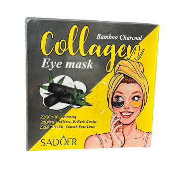 Патчи Sadoer для глаз с коллагеном и бамбуковым углем 80g (60pcs)