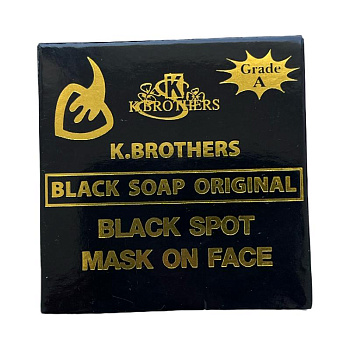 Мыло для лица K.Brothers с экстрактами трав Black  Soap 50г