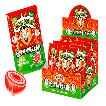 Карамель бомбическая Супер Взрыв Арбуз 13г