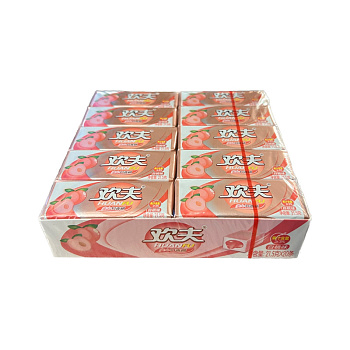 Жевательная резинка Huanfu с начинкой со вкусом персика 21,5г