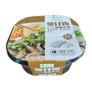 Рис LeiQia саморазогревающийся с говядиной кусочками 245г