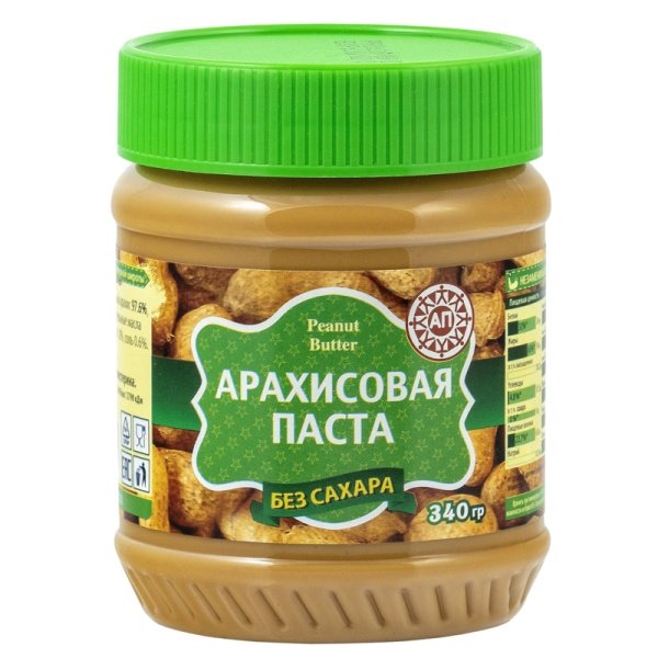 Arakhisovaya pasta Azbuka produktov Ekstra nezhnogo pomola 340g