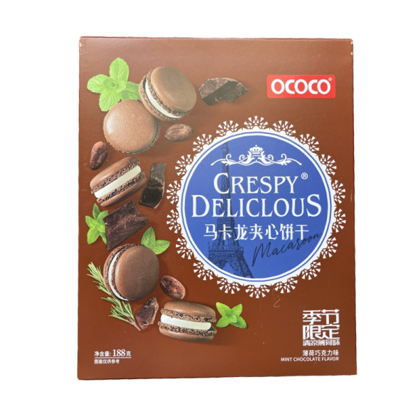 Makaruny OCOCO so vkusom myaty i  shokolada 188 g