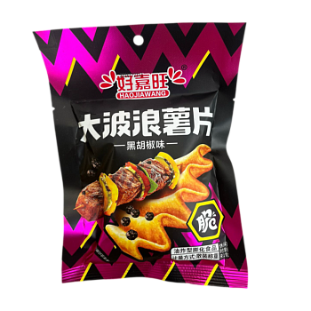 Чипсы HaoJiaWang рифленые со вкусом шашлыка 40г