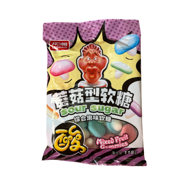Marmeladnye konfety Lechao Sour kislye gribochki 118g_2