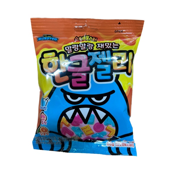 Marmelad Hangeul Korean Alphabet koreyskiy alfavit fruktovyy 66g