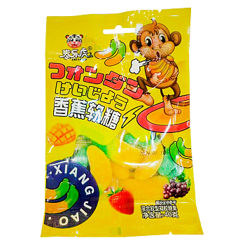 Мармелад Tai Le Hu на ленте фруктовые бананы 40г