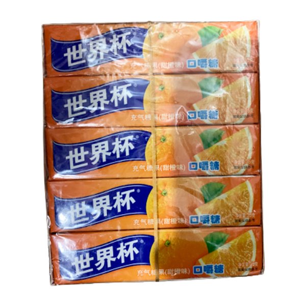 Konfety zhevatelnye World Cup Apelsin 35g