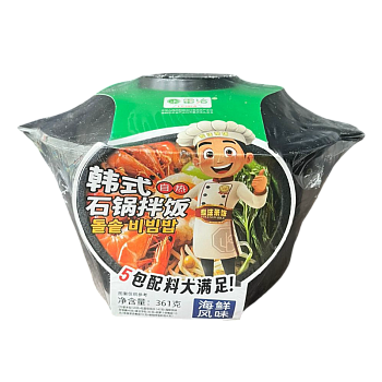 Рис Lia Qia Пибимпаб со вкусом морепродуктов 361г