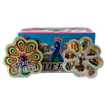 Драже Piaoyuan шоколадное павлин 6г