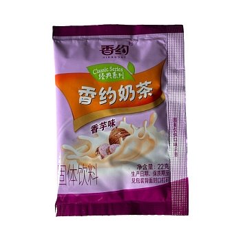 Чай молочный растворимый Xiangyue со вкусом таро 22г