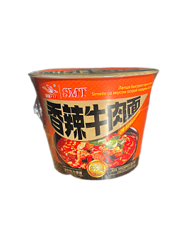 Лапша SMT со вкусом острой говядины 100г