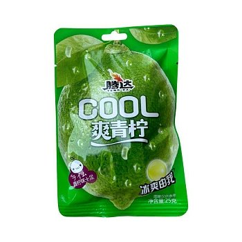 Конфеты карамель Tengda Cool с лимонным вкусом 25г