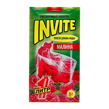 Напиток растворимый Invite малина 5г