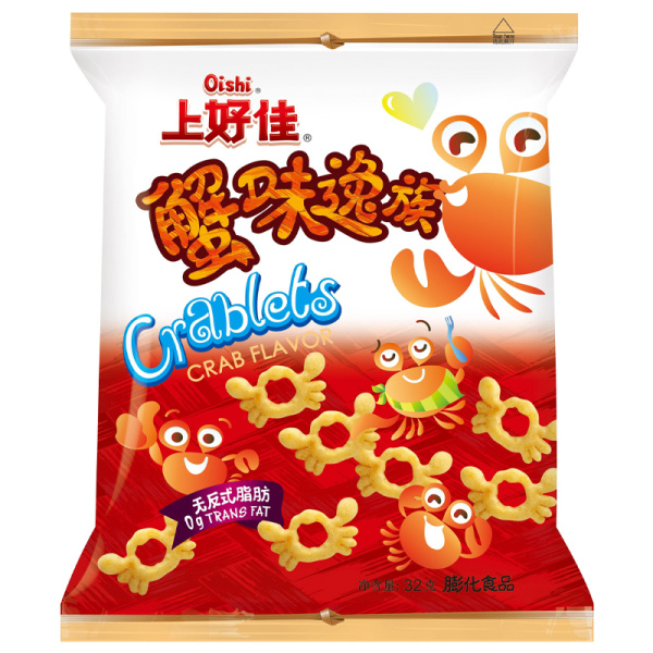 Chipsy Oishi Crablets krabovye 32g