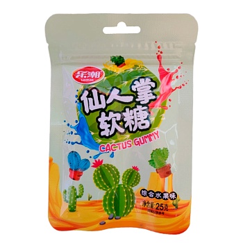 Конфеты Lechao Cactus Фруктовые с начинкой 25г
