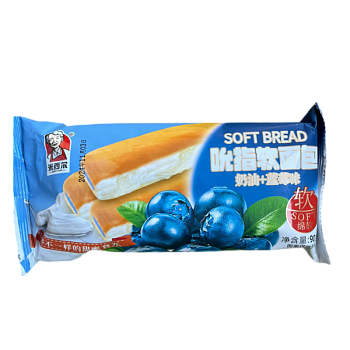 Булочка Mixer Food сливочная с голубикой 90г