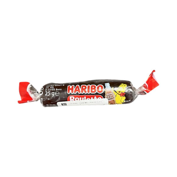 Zhevatelnye konfety Haribo Happy Cola Roulette so vkusom koly 25g