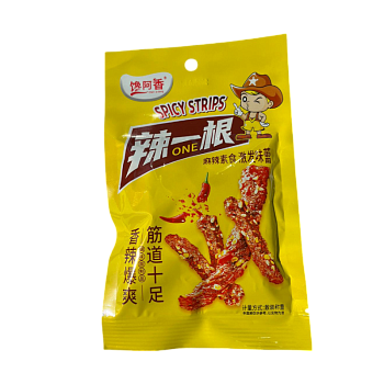 Соевое мясо Chan Axiang со вкусом острых стрипсов 22г