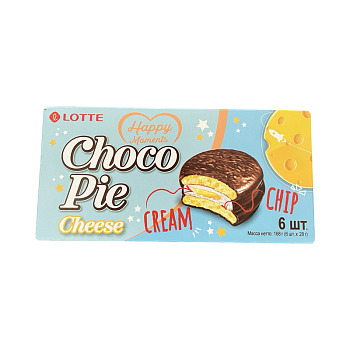 Печенье Lotte Choco Pie со вкусом сыра 168г 