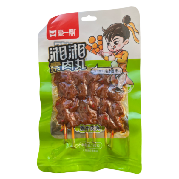 Soevoe myaso Vegetarian meat skewers  vegetarianskie govyazhi shariki 85g