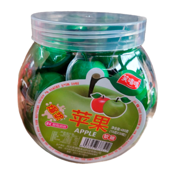 Marmelad Grinning s zhidkoy nachinkoy yabloko 16g