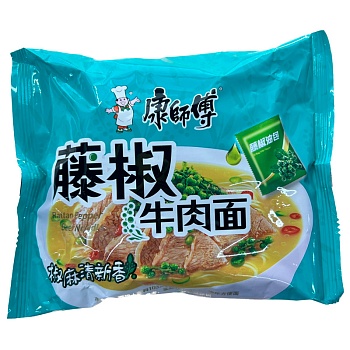 Лапша Master Kong говядина с ротанговым перцем 85г