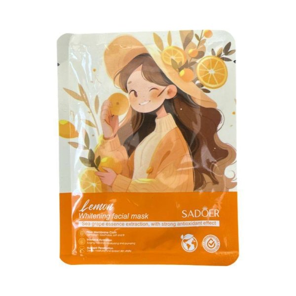 Maska Sadoer dlya litsa Lemon s ekstraktom morskogo vinograda