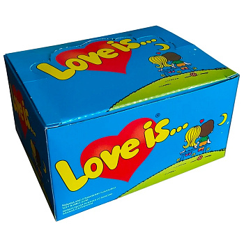 Жевательная резинка Love is банан и клубника 4,2г