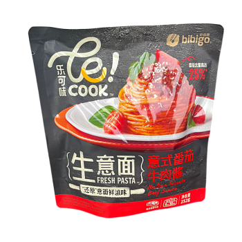 Лапша Bibigo с соусом из говядины и томатов 252г