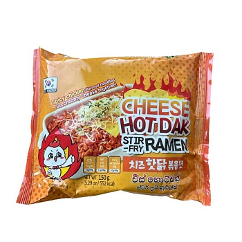 Лапша MIGAWON Hot Dak жареный Рамен соус Сырный 150г