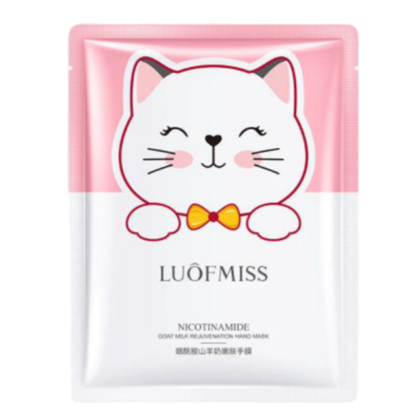 Maska dlya ruk Luofmiss LFMX54505 s kozim molokom i nikotinamidom