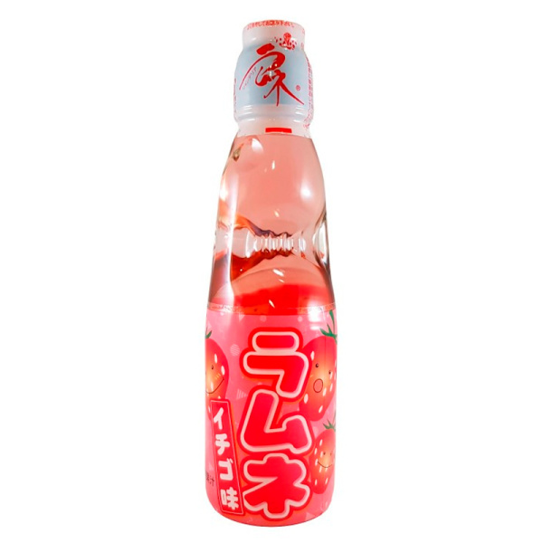 Napitok gazirovannyy Hata Kosen Ramune Ramune Klubnika 200ml