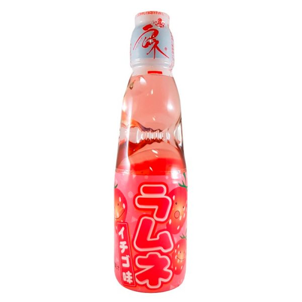 Napitok gazirovannyy Hata Kosen Ramune Ramune Klubnika 200ml